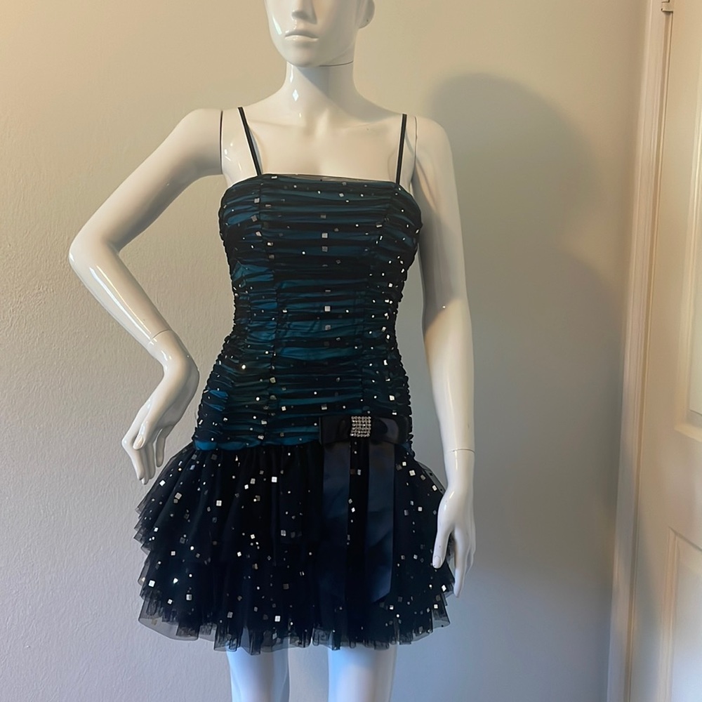 Sparkly & Ruffle Party Dress